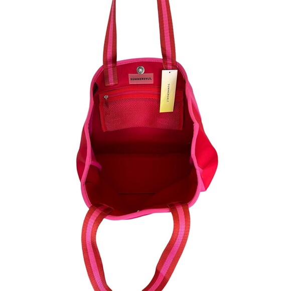 Summersault Neoprene Swim Beach Pool Tote Bag Pink NEW - Picture 5 of 9